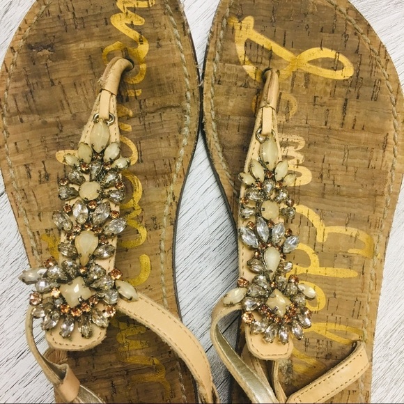 Sam Edelman | Gene Rhinestone Thong Sandals 5.5 - Picture 8 of 8